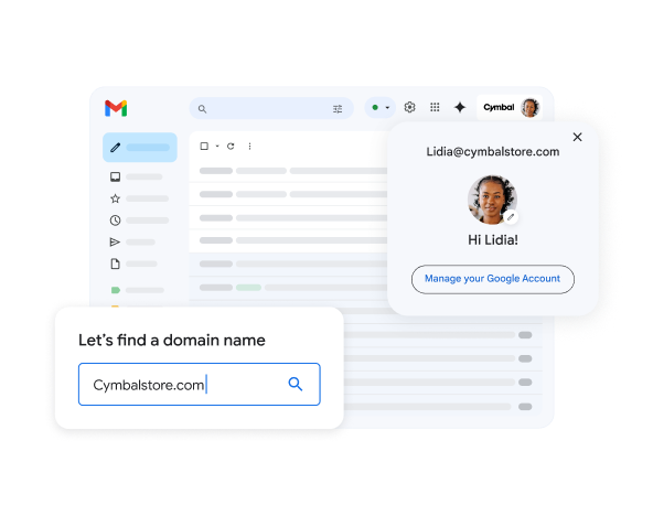 Gmail interface
